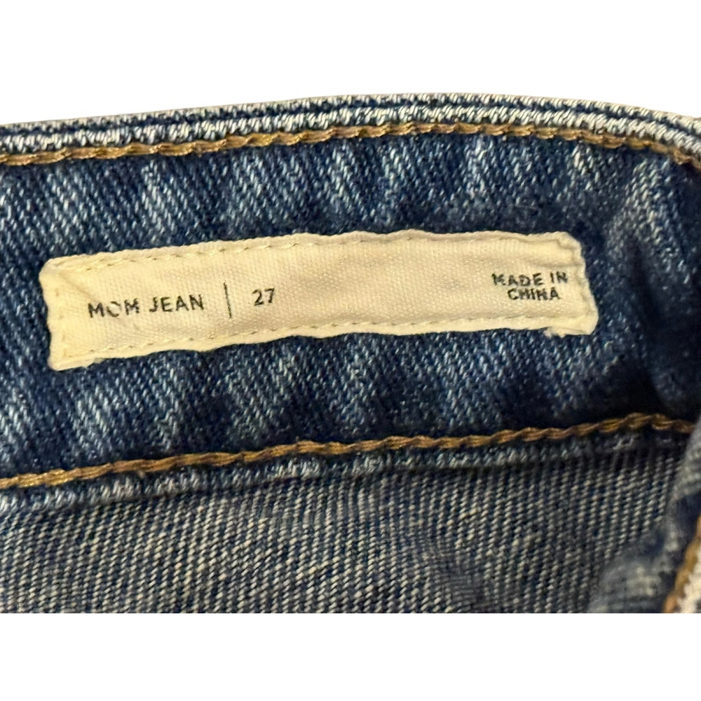 Pacsun Women’s Medium Indigo Distressed Mom Jeans Sz 27 - Picture 6 of 11